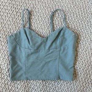 Forever 21 Light Blue Smocked Top